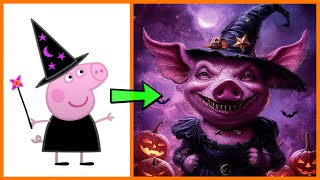 PEPPA PIG All Characters as HALLOWEEN MONSTERS 2024 [upl. by Ravid424]