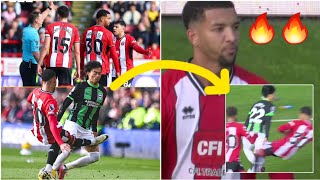 😳😱 VAR drama as Sheffields Mason Holgate red card vs Brighton for horrible tackle on Kaoru Mitoma [upl. by Menendez]