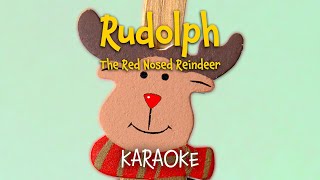 Rudolph the RedNosed Reindeer  Christmas instrumental lyrics video for karaoke [upl. by Namus698]