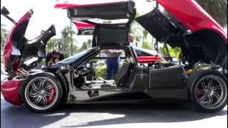 New Pagani Huayra 2013 720 HP 230mph SUPERCAR in Miami [upl. by Aivital]