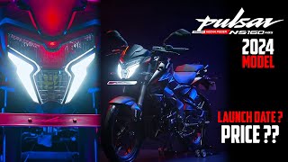 Finally 2024 Bajaj Pulsar NS160 BS7 Launch Ready 💥 Pulsar NS160 BS7 New Features amp Price [upl. by Magree]