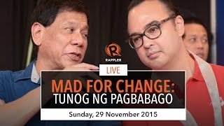 WATCH DuterteCayetanos MAD For Change event [upl. by Erdnaek]