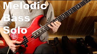 SOLO PIECE FOR BASS GUITAR Chordal Melodic Solo [upl. by Shanna]