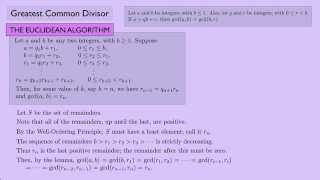 Abstract Algebra 1 Greatest Common Divisor [upl. by Orthman]