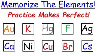 How To Memorize The Periodic Table Through Practice [upl. by Auqkinahs]