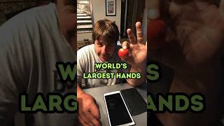 The Man with the Largest Hands in the World shorts fitness [upl. by Enetsuj]