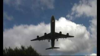 Missed Approach of Virgin Atlantic A340600 London Heathrow [upl. by Aerona]