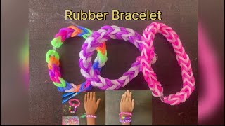 Rubber band  bracelet disco rubber bandshortsvideo art [upl. by Ecineg]