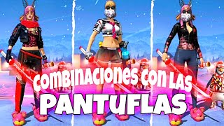 Mejores Combinaciones💕👑con las PANTUFLAS de ATRACO FEROZ💕💜Capsulas MagicasFree FireKatiflamers [upl. by Pool]