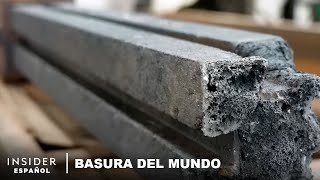 Cómo se hacen ladrillos con desechos plásticos  Basura del mundo  Insider Business [upl. by Enimrej]