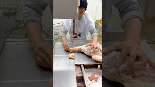 Bone Leg Mutton Cutting Skills Machine Exportmanshorts [upl. by Haimorej]