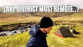 WIldcamping in the Lake District’s most remote place AND it isn’t a mountain nature [upl. by Idel844]