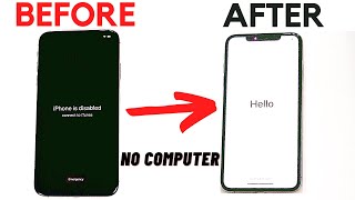 How to Undisable an iPhone without iTunes 2021 NO COMPUTER [upl. by Aicined]