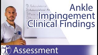 Clinical Findings  Anterior Ankle Impingement [upl. by Pallaten668]