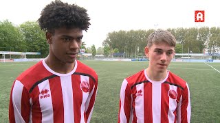 Thierry Anthony en Romeo Pieters na Alphense Boys  Rohda Raalte 44 [upl. by Greggs]