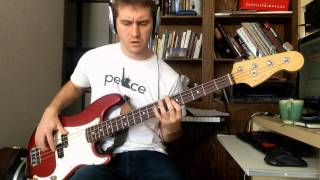 Them Crooked Vultures  Scumbag Blues bass cover [upl. by Nerreg]