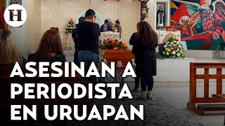 Despiden al periodista Mauricio Cruz periodista asesinado tras realizar entrevista de TV en Uruapan [upl. by Einahpit]