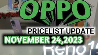 OPPO PRICE LIST UPDATE A18A38A5877SA96985GReno8TReno85GReno105GReno10Pro5GFindN3Flip [upl. by Kcirdlek]