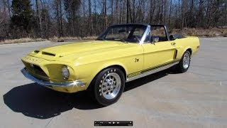 1968 Shelby Cobra GT500 KR Convertible Start Up Exhaust and In Depth Review [upl. by Refennej]