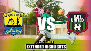 Gunjur United 1  2 Elite United ⚽GFF LEAGUE 2  Extended Highlights Round 2 [upl. by Staw480]