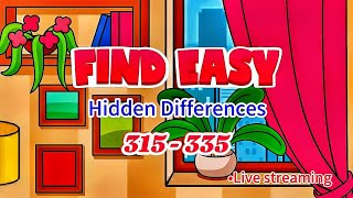 Find easy hidden differences 315  335 [upl. by Bandler]