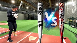 DeMarini The Goods vs Voodoo One BBCOR  Exit Velo Rematch [upl. by Arielle]