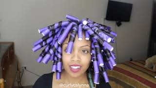 How to Flexirod set in natural hair [upl. by Glasgo]