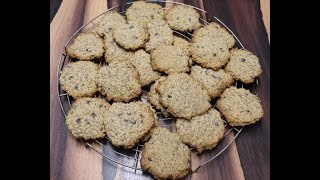 Haferkekse mit Schokodrops Variante 2  einfach lecker  vegan [upl. by Chlores75]