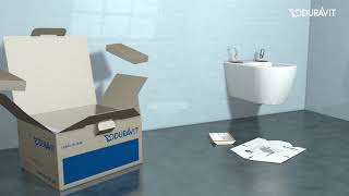 Duravit Sensowash Dusch WC Montage Anleitung  SHKbadshop [upl. by Castara]