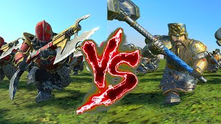 Infernal Guard Fireglaives VS Hammerers Total War Warhammer 3 [upl. by Mortie]