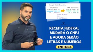 URGENTE  RECEITA FEDERAL MUDA FORMATO DO CNPJ QUE PASSARÁ A TER LETRAS E NUMEROS [upl. by Attelrahs921]