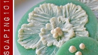 How to do Brush Embroidery on Soap Cookies S2W33 [upl. by Refiffej]