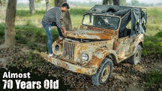 Restoration Old Soviet Gaz69 Jeep Part 2  Full Frame Working [upl. by Norvall]