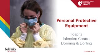 Hospital PPE  Infection Control Donning and Doffing [upl. by Htederem]