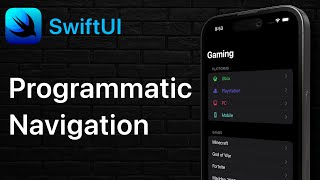 NavigationStack  SwiftUI Programmatic Navigation  iOS 16 [upl. by Yrred]