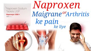 Naproxen 500 mg tablet  Naprosyn 250 tablet hindi  migraine headache arthritis [upl. by Schou253]