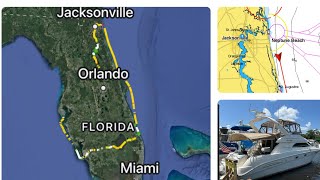 Scenic Yacht Delivery from Sanford to St Pete FL 586 nautical mile VLOG [upl. by Enneirdna]