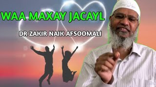 WAA MAXAY JACAYL  DR ZAKIR NAIK AFSOOMALI [upl. by Ellynad64]