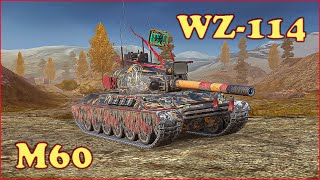 WZ114 M60  WoT Blitz UZ Gaming [upl. by Augustine]