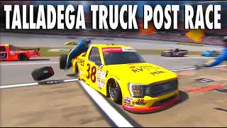 TALLADEGA TRUCKS POST RACE  Playoff Wild Card Scary Pit Road The Big One STRIKES [upl. by Attenyl]