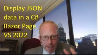 Show data from a RESTful JSON API in a C Razor Page web page with Visual Studio 2022 [upl. by Shamrao]