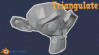 Blender Modifiers  Triangulate [upl. by Finella315]