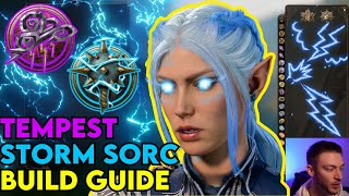 Storm Sorcerer  Tempest Cleric Multiclass Build Guide Baldurs Gate 3 [upl. by Jessy]