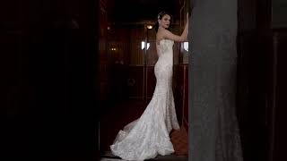 Strapless SheathWeddingDress with Detachable Sleeves [upl. by Jennilee]