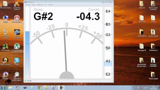 Afinar una guitarra con el computador [upl. by Idnym679]