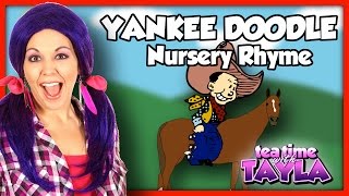 Yankee Doodle  Nursery Rhymes  Tea Time with Tayla [upl. by Kcirddor]