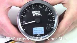 Speedhut Tech Video 2  Old Version Programmable Speedometer Calibration [upl. by Rodolph27]