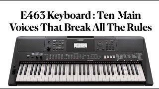 E463 Keyboard 10 Main Voices That Break All the Rules [upl. by Letnom]