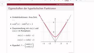 Mathematik 1 lecture 13C  Hyperbolische Funktionen [upl. by Roux]