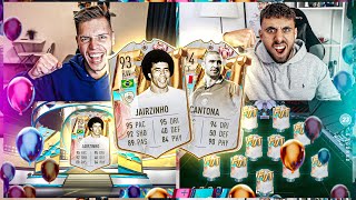 FIFA 23 FUT BIRTHDAY ICON JAIRZINHO vs CANTONA SQUAD BUILDER BATTLE Prediction 🔥🔥 vs Cenk [upl. by Anuaf]